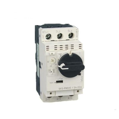 Περιστροφικό κουμπί GV2 διακοπτών προστάτη μηχανών MPCB με Amp gv2-π