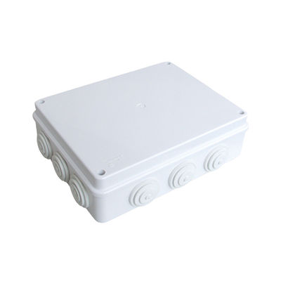 Άσπρη αδιάβροχη περίφραξη 85*85*50mm κιβωτίων IP65 ABS ηλεκτρική