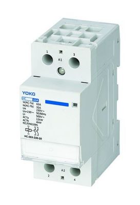 63A Κατηγοριοποιημένο ρεύμα Silver Point AC Contactor με 4KV ονομαστικό παλμό αντέχει τάση